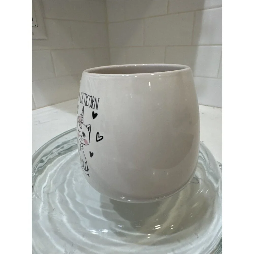 Caticorn Ceramic Mug Cat & Unicorn 18 oz Very Cute & Unique!